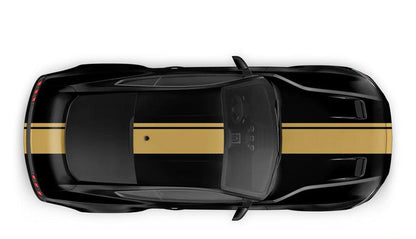 Ford Mustang (2005 to 2022) Custom Decals, Graphics and Stickers - Euro Full Body Racing Strips - Jkprostickers