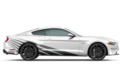 Ford Mustang (2005 to 2022) Custom Decals, Graphics and Stickers - Rising Sun Wrap Kit - Jkprostickers