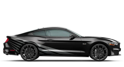 Ford Mustang (2005 to 2022) Custom Decals, Graphics and Stickers - Rising Sun Wrap Kit - Jkprostickers