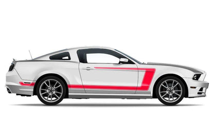 Ford Mustang (2005 to 2014) Custom Decals, Graphics and Stickers - Accent Side Wrap Kit - Jkprostickers