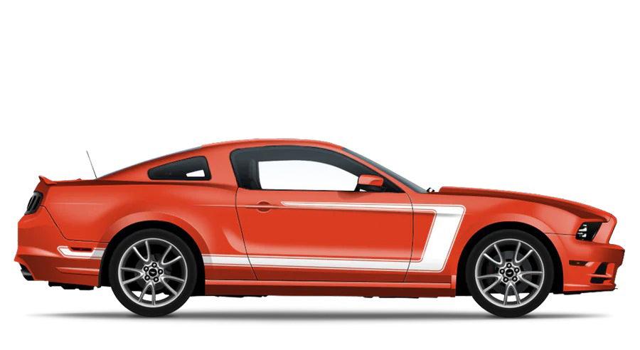 Ford Mustang (2005 to 2014) Custom Decals, Graphics and Stickers - Accent Side Wrap Kit - Jkprostickers