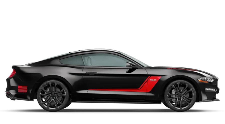 Ford Mustang (2015-2022) Custom Decals, Graphics and Stickers - Roush Stage 3 Side Stripes - Jkprostickers