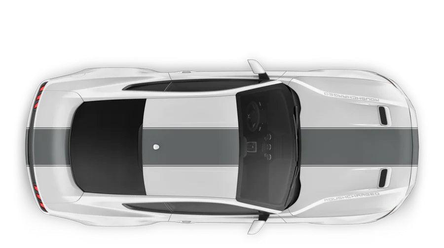 Ford Mustang (2015-2022) Custom Decals, Graphics and Stickers - Roush Stage 3 Racing Stripes - Jkprostickers