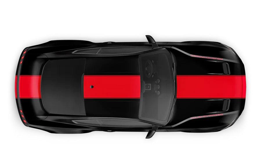 Ford Mustang (2015-2022) Custom Decals, Graphics and Stickers - Roush Stage 3 Racing Stripes - Jkprostickers