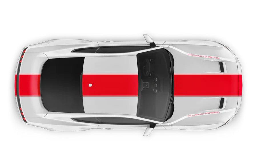 Ford Mustang (2015-2022) Custom Decals, Graphics and Stickers - Roush Stage 3 Racing Stripes - Jkprostickers