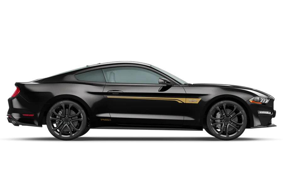 Ford Mustang (2015-2022) Custom Decals, Graphics and Stickers - Roush Side Door Stripes - Jkprostickers