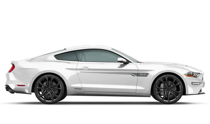 Ford Mustang (2015-2022) Custom Decals, Graphics and Stickers - Roush Side Door Stripes - Jkprostickers