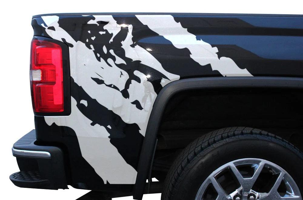 gmc sierra rippe rear fender bed decal kit