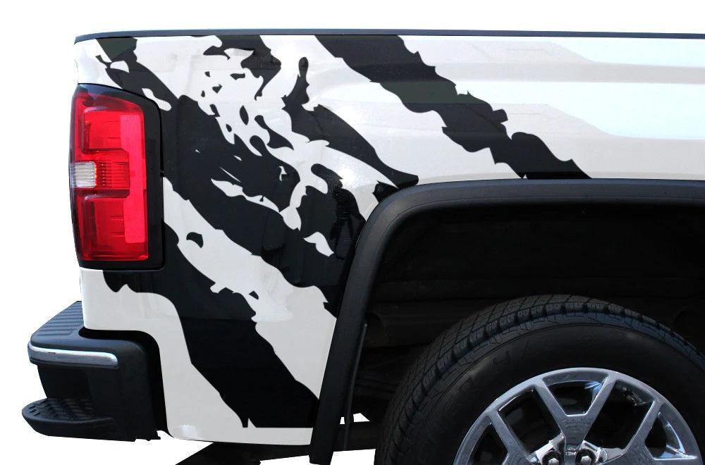 GMC Sierra 2014-2017 Custom Vinyl Decal, Graphics and Stickers - Ripped - Jkprostickers