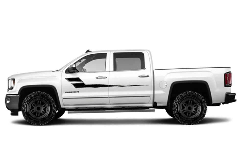 gmc sierra side stripes decal kit