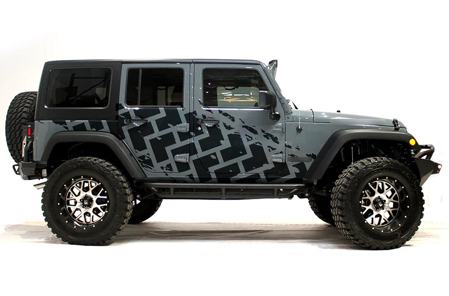    jeep_wrangler_custom_vinyl_wrap_tire_tracks_side_kit_black