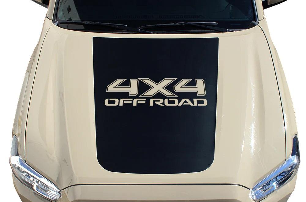 Toyota Tacoma 4X4 Hood Decal : Vinyl Graphics Kit Fits (2016-2022)