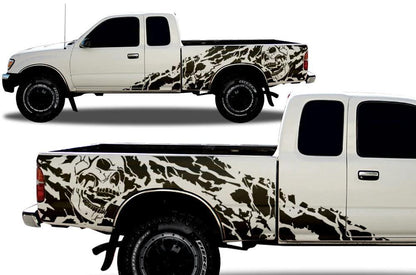 Toyota Tacoma Nightmare Side Decals (Pair) : Vinyl Graphics Kit Fits (1995-2004)