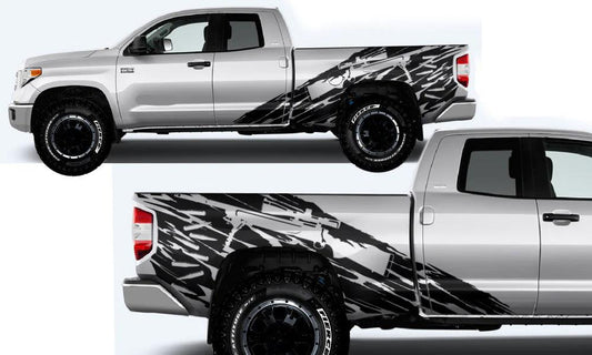 Toyota Tundra Sniper Side Decals (Pair) : Vinyl Graphics Kit Fits (2014-2021)