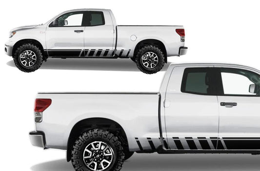 Toyota Tundra (2007-2013) Auto Vinyl Graphics Decals and Stickers - Rocker Stripe - Jkprostickers